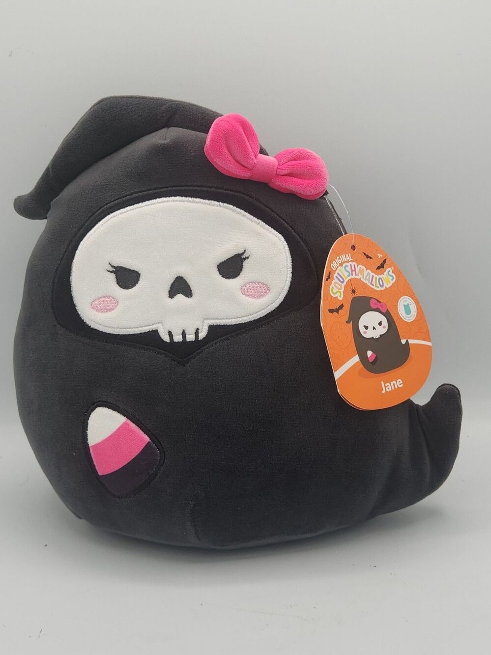 Original Squishmallows 7.5" Jane The Grim Reaper Plush Halloween
